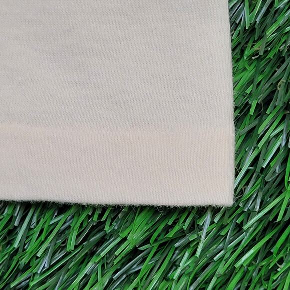 Vintage 80s Hanes Shirt Womens S/M 18x26 Ivory Logo USA - Picture 13 of 13